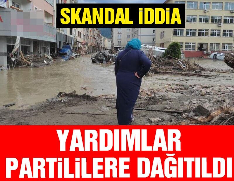 Sinop’ta skandal iddia! Selzedelere gönderilen yardımlar, Gerze’de partililere dağıtıldı