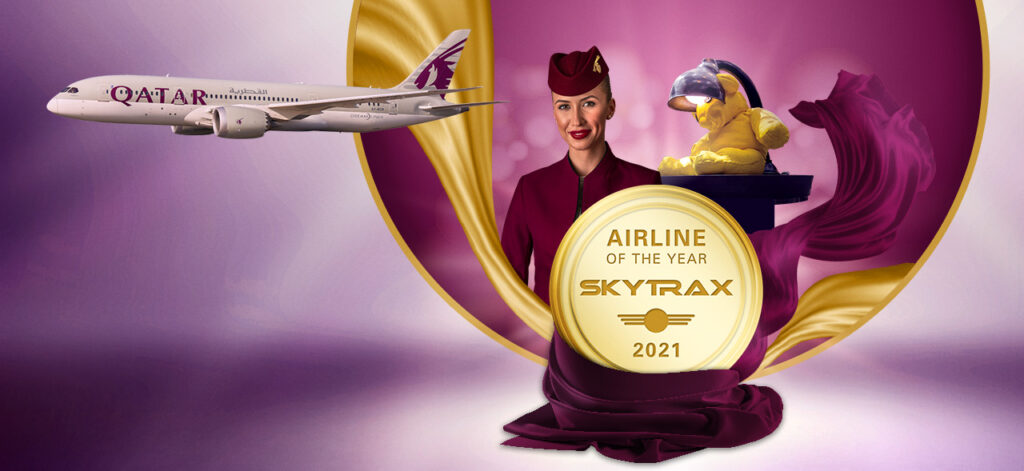 Qatar Airways, Rekor Kırarak Skytrax Tarafından Altıncı Kez ‘Yılın Havayolu’ Seçildi