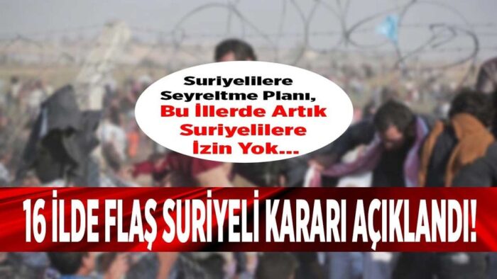 ‘Seyreltme’ Projesinde Bursa; Suriyelilere Kapatılacak!