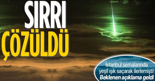Türkiye Uzay Ajansı’nın “Yeşil Işık Saçan Meteor” Hakkındaki Açıklaması