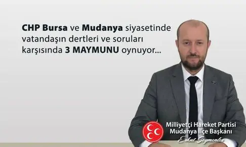 MHP MUDANYA; Türkyılmaz’ın Mudanya’ya hizmet etmek gibi bir derdi var mı?