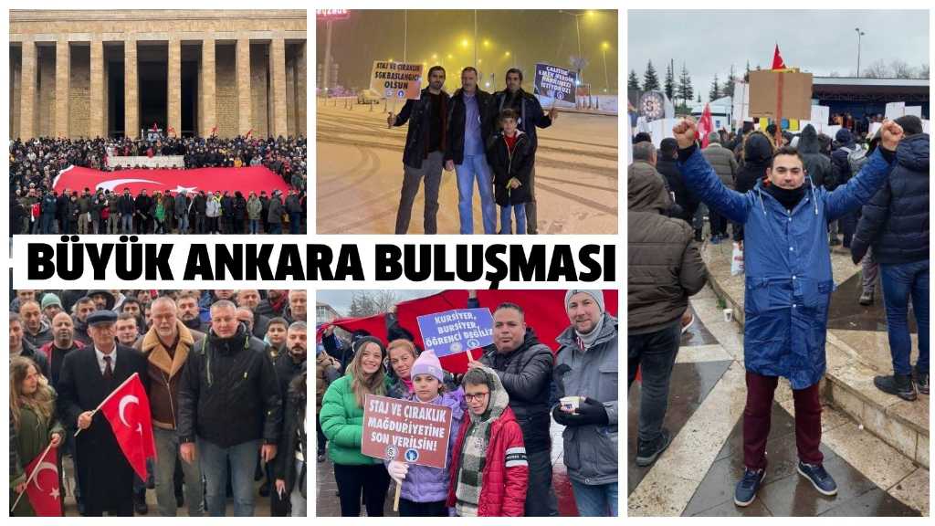 Ankara’da büyük buluşma! Staj ve Çıraklık Sigortası Mağdurları kar kış demeden yollara düştü…