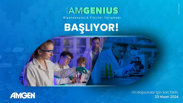Amgen Türkiye’nin geleceğin bilim insanlarını ödüllendirdiği IamGenius Yarışması için başvuru süreci başlıyor