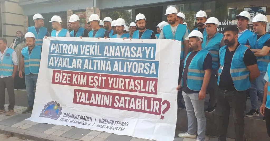 Sarıbal’dan Fernas Madencilerine Destek