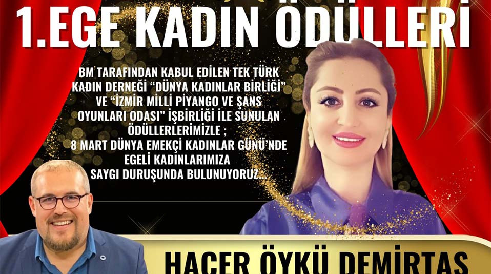 Hacer Öykü Demirtaş’a 8 Mart Dünya Kadınlar Günü’nde Uluslararası Kadın Derneği Ödülü