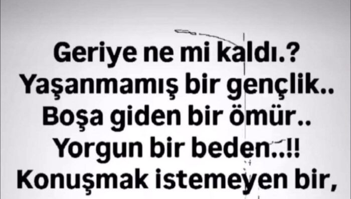 GERİYE KİM KALIR ?
