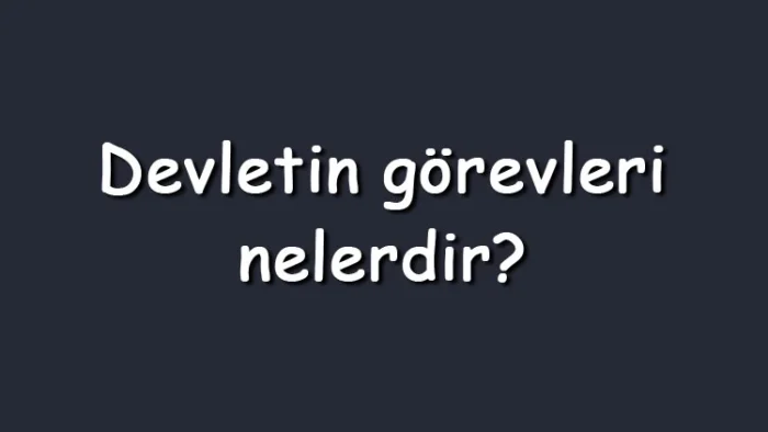 EĞİTİM DEVLETİN TEMEL GÖREVİDİR!