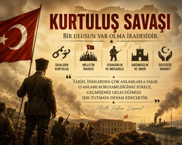 KURTULUŞ SAVAŞI,  BİR ULUSUN VAR OLMA İRADESİDİR.
