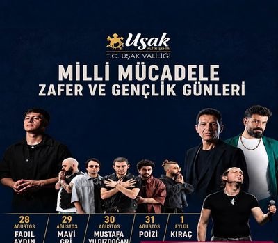 Uşak’ta Zafer Haftası Başlıyor: Milli Mücadele, Zafer ve Gençlik Günleri 1 Hafta Boyunca Coşkuyla Kutlanacak