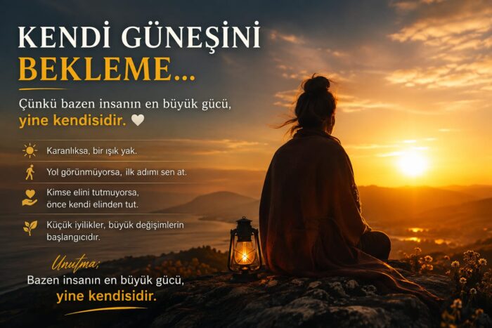 KENDİ GÜNEŞİNİ BEKLEME…