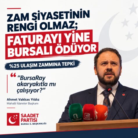 “Zam Siyasetinin Rengi Olmaz; Faturayı Yine Bursalı Ödüyor”