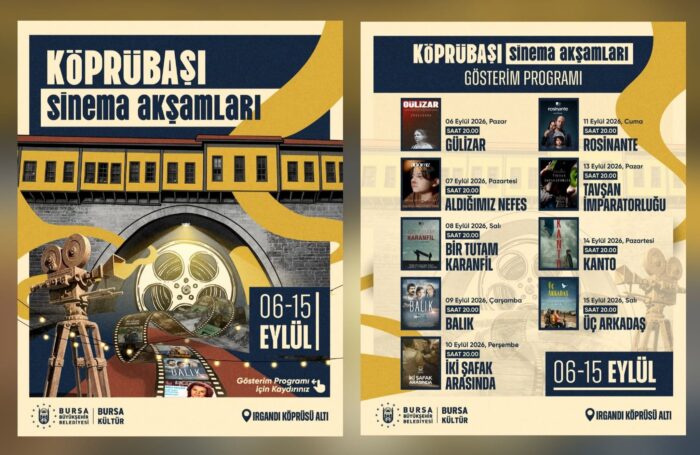 Irgandı Köprüsü’nde sinema keyfi başlıyor