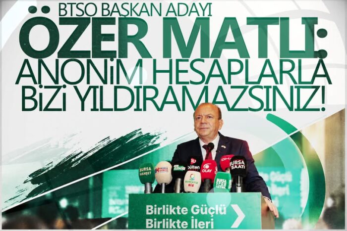 “Anonim hesaplarla, ısmarlama kokan yazılarla bizi yıldıramazsınız”