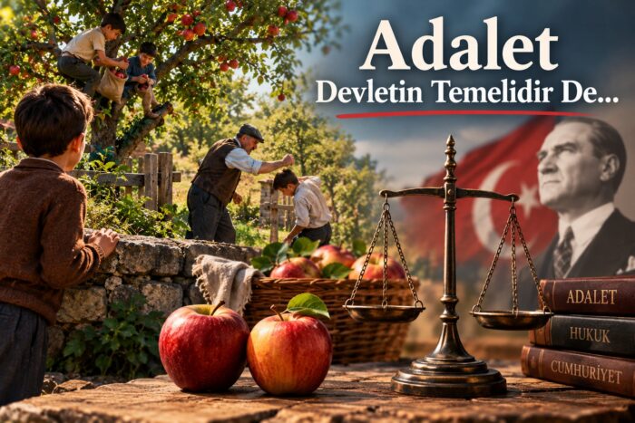 ADALET DEVLETİN TEMELİDİR DE…