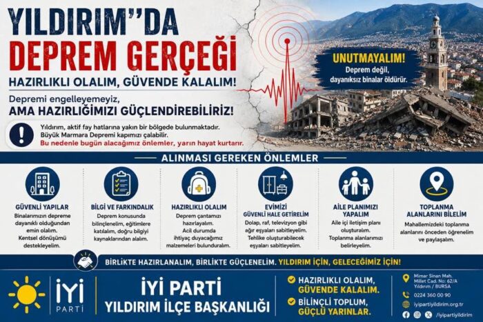 İsmail Seyis’ten Yıldırım İçin Deprem Uyarısı: “Deprem Bizi Vurmadan Önlemimizi Alalım”