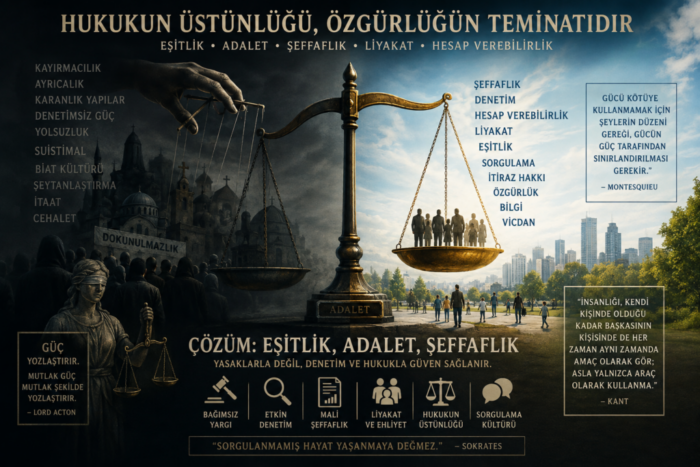 “Herkes için eşit hukuk ve daha güçlü denetim”